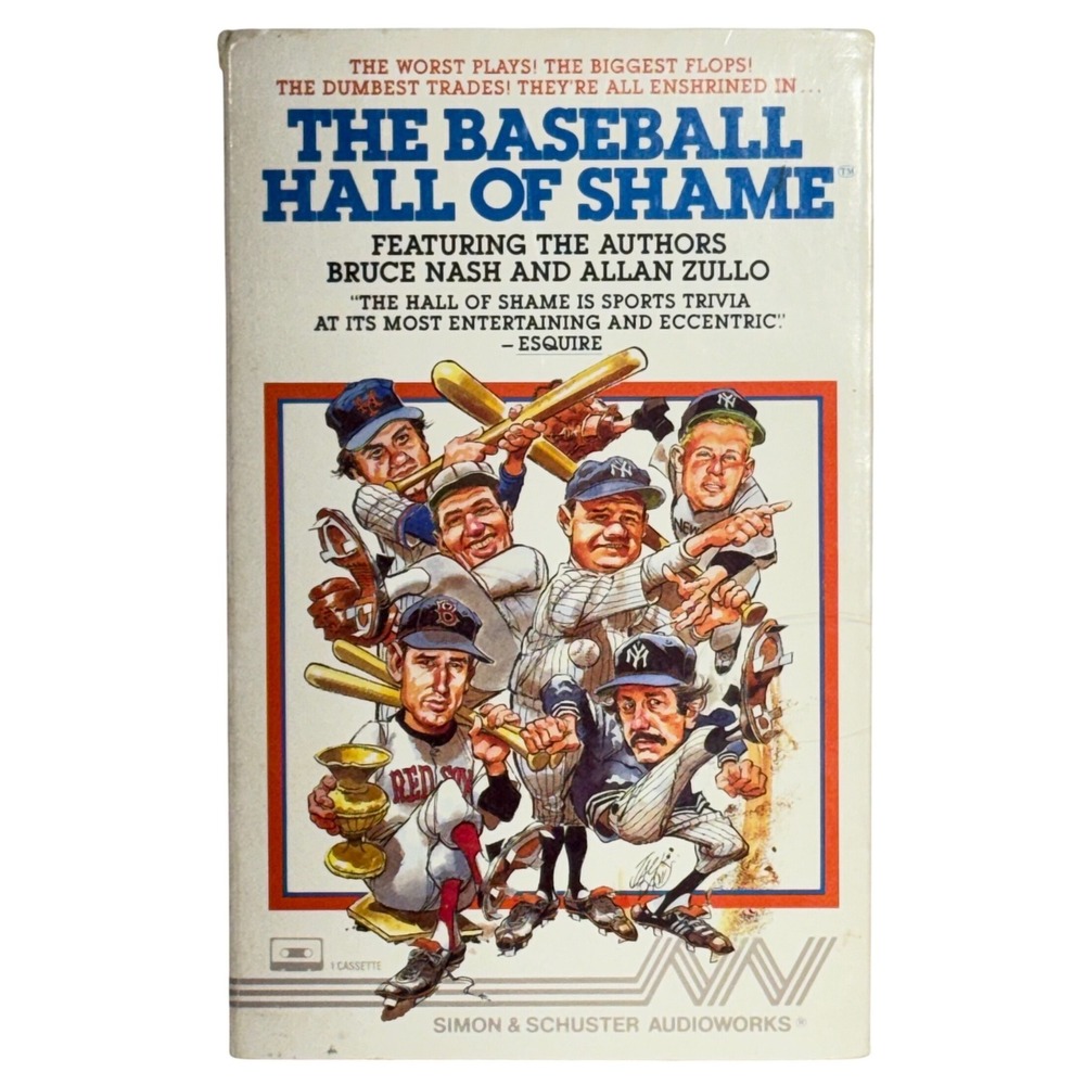 Simon & Schuster The Baseball Hall of Shame Sports Trivia Men OS Cassette White